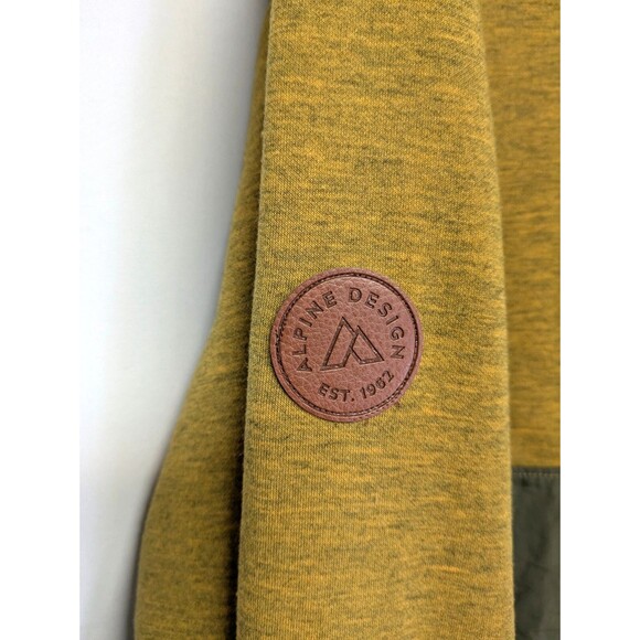 Alpine Design 1962 Anorak Pullover Jacket Hooded Yellow Green Mens Size XXL - Picture 7 of 9